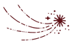 Sternschnuppe dunkelrot