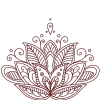 Lotosblüte rot